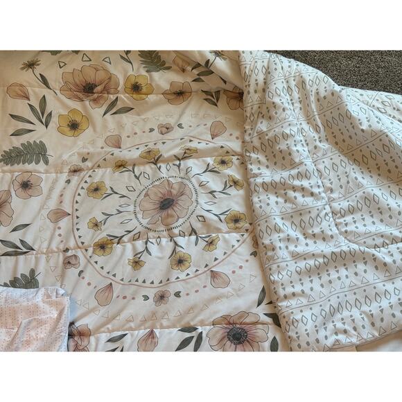 Kohl's Floral Comforter Set - Cream, Pink, and Yellow - Picture 2 of 6